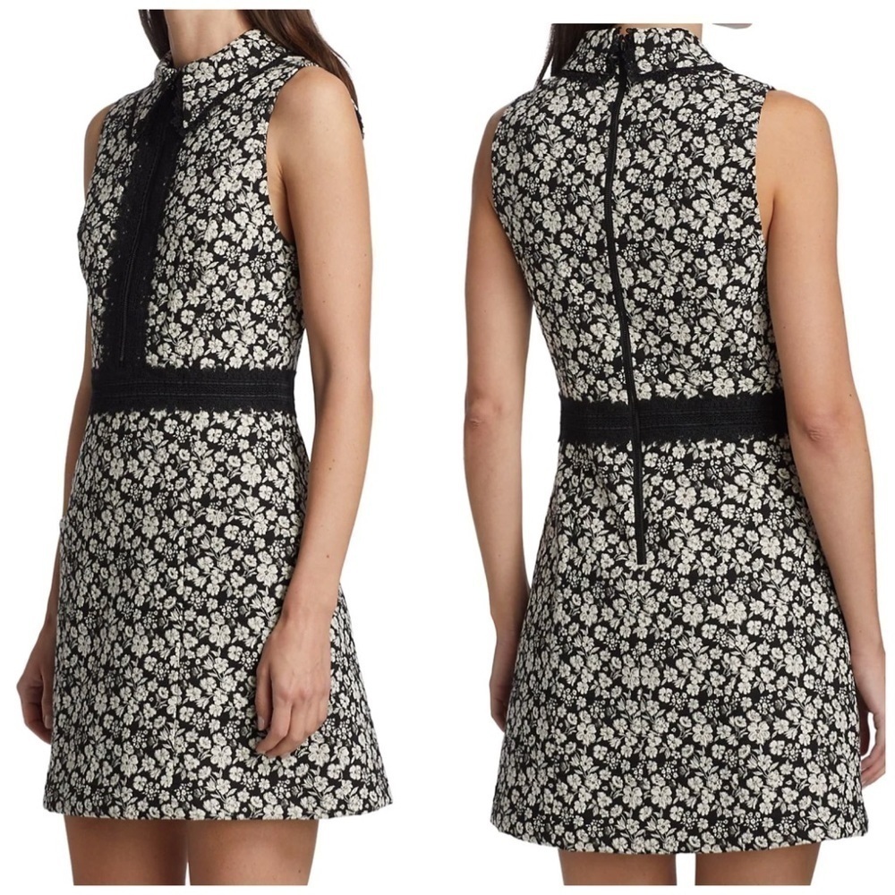 Alice + Olivia Ellis Zip-Front Minidress